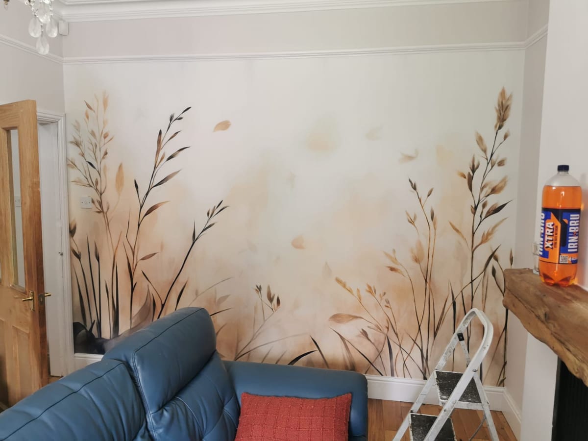 Patterned wallpaper installation Mansfield – Prime Renovations